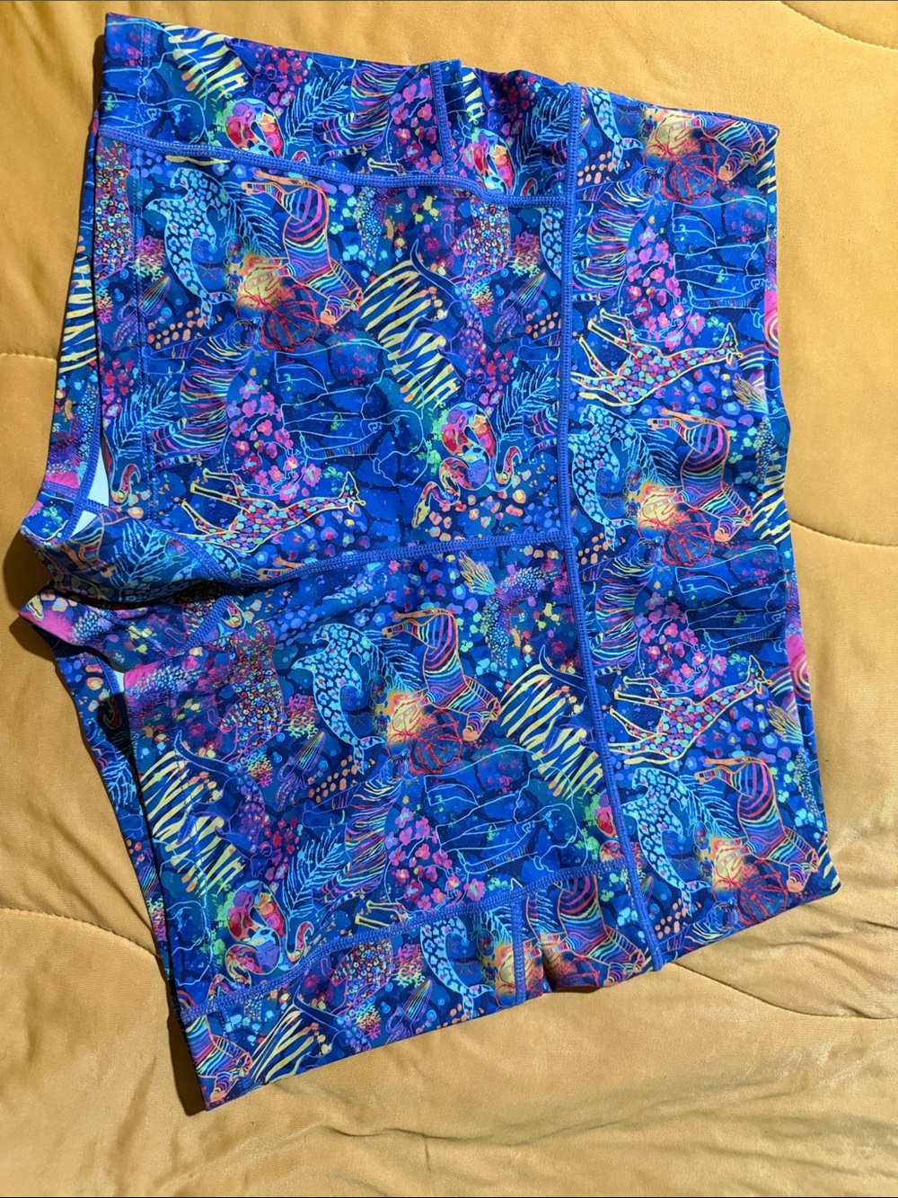Constantly Varied Gear Neon Coral Reef Athletic Shorts